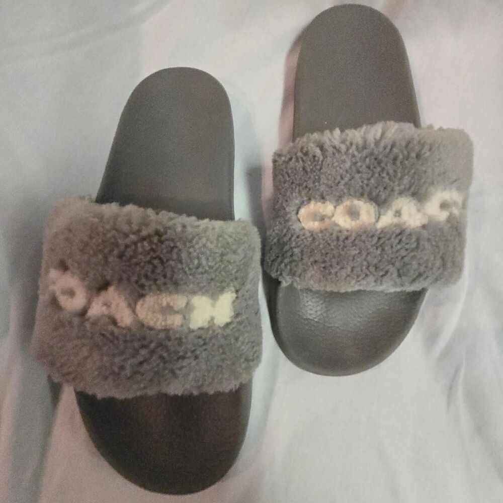 Coach Women's Grey Slides